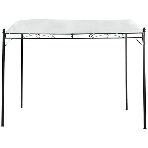 Habitat Et Jardin Pergola inclinée en métal - 3 x 2,5 m - Beige