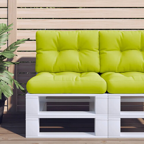 VIDAXL Coussins de palette vert vif