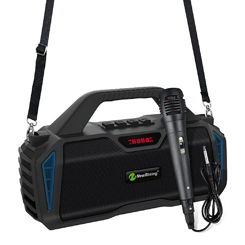 Yonis Enceinte Bluetooth portable - Bleu