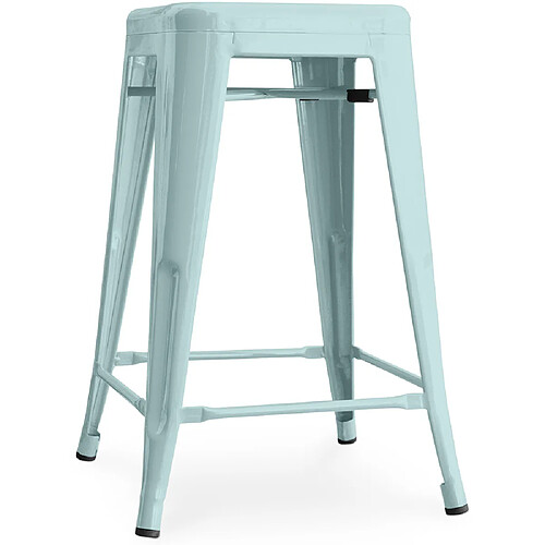 ICONIK INTERIOR Tabouret de bar - Design industriel - 60cm - Nouvelle édition - Stylix Vert pâle