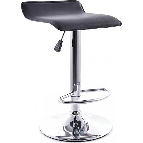 ICONIK INTERIOR Tabouret de bar pivotant design - Bureau Noir