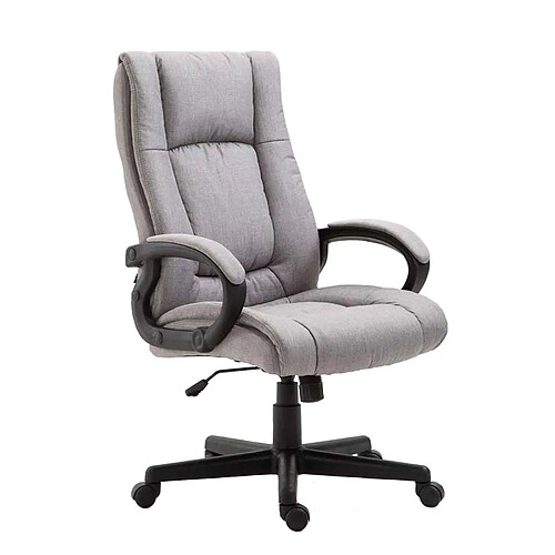Decoshop26 Fauteuil de bureau XL - Gris