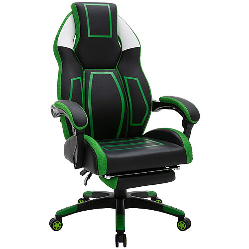 Decoshop26 siège gamer - noir et vert