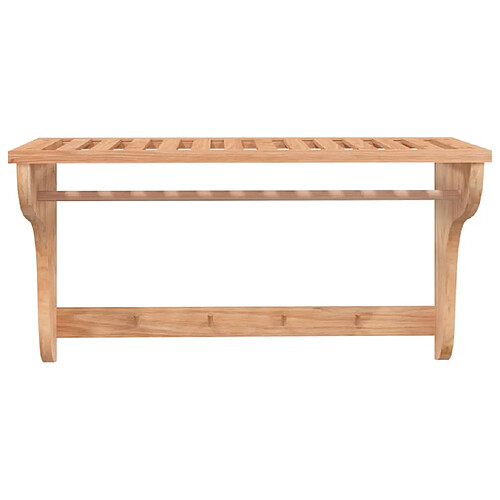 Helloshop26 Porte-serviettes 60 cm bois de noyer