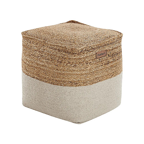 Beliani Pouf Kirama - Beige clair