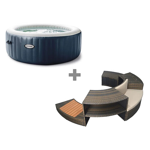 Intex PureSpa Blue Navy - Rond - 6 places
