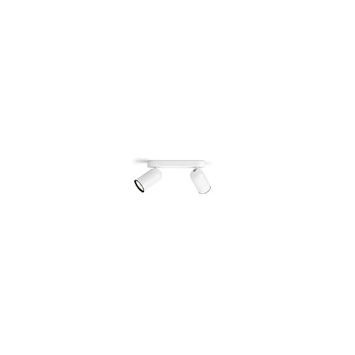 Philips Ledkia Plafonnier 2 Spots Blanc