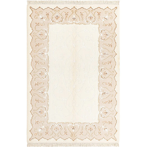 Vidal Tapis de laine 188x124 beige Darya