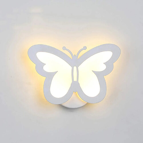 Stoex Applique Murale Papillon - Blanc Chaud