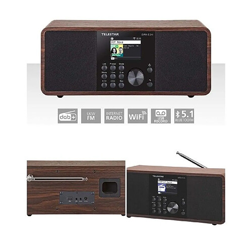 Radio internet Diras24i - bois