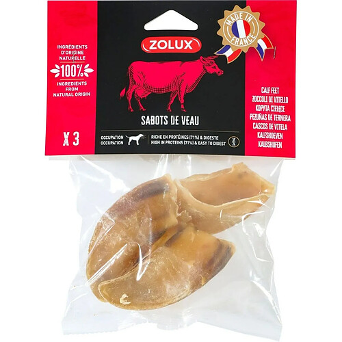 ZOLUX Calf Hooves Viande de Bœuf - 90 g