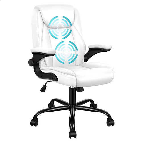 Alfordson Chaise de massage de bureau - Blanc