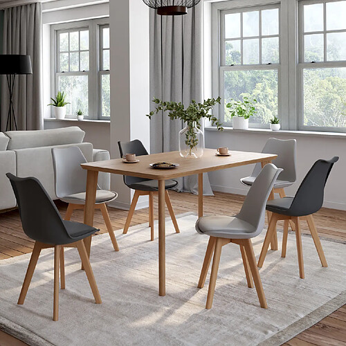 Idmarket MARKET Chaise SARA - Mix Color Gris