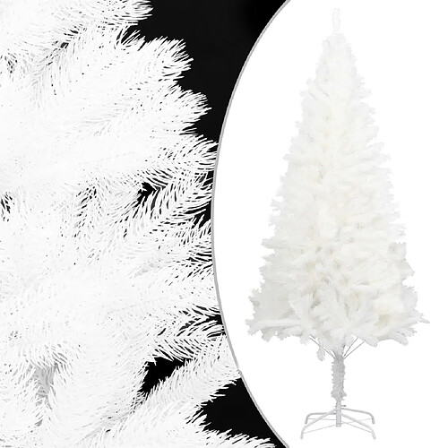 vidaXL Arbre de Noël aiguilles réalistes - 210 cm - Blanc