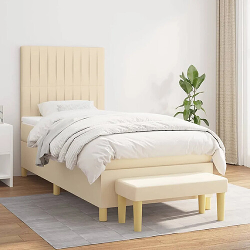VIDAXL Tissu Crème 100x200 cm