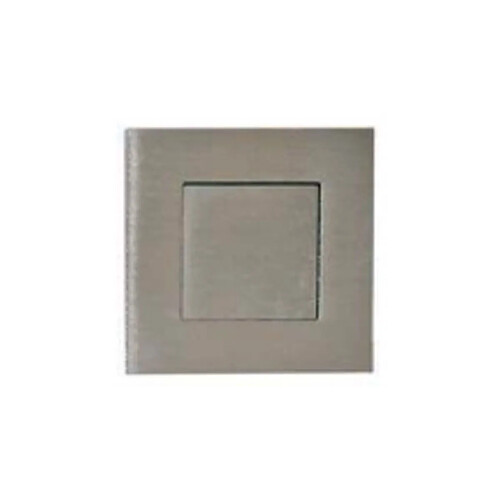 Poignées cuvettes carrées à encastrer - Inox brossé