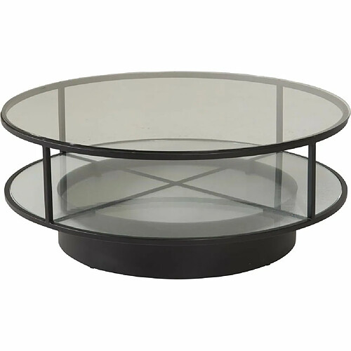 Furniture fashion table basse ronde - Noir