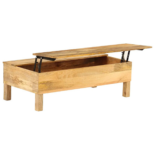 vidaXL Table Basse Bois de Manguier