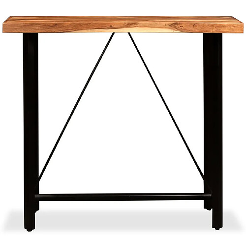 Helloshop26 Table haute mange-debout industrielle - Bois
