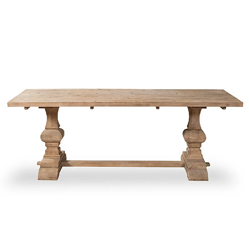 Table à manger 8 personnes en pin - Bois