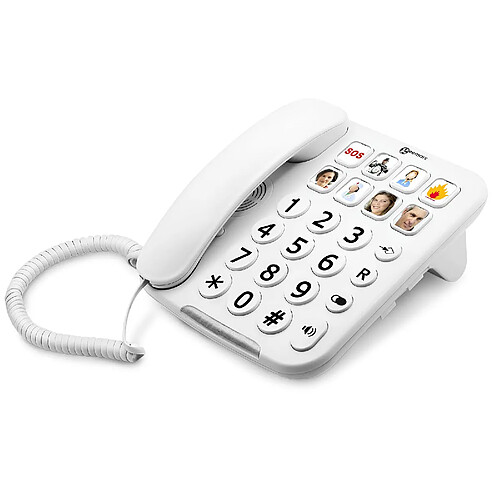 Geemarc téléphone fixe senior - Blanc