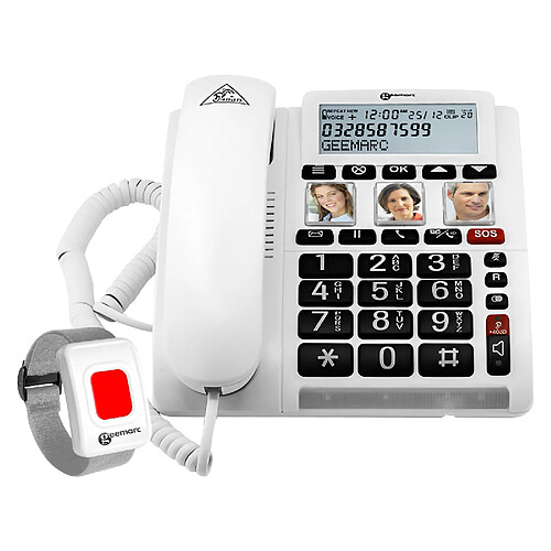 Geemarc téléphone portable - Blanc