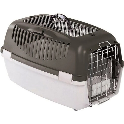 Stefanplast Caisse de transport Gulliver 3 Top Free - 61 cm - Gris