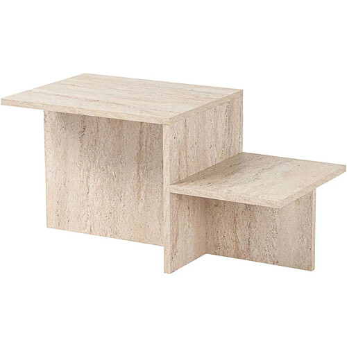 Hanah home Table basse rectangulaire - Beige