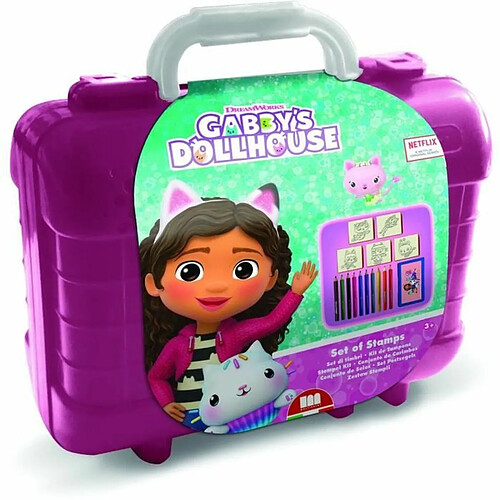 Multiprint Coffret tampons bois Gabby - 11 pièces