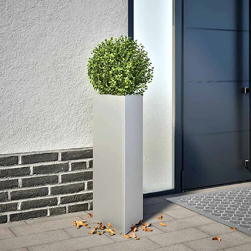 VIDAXL Jardinière triangulaire - 30x26x75 cm acier