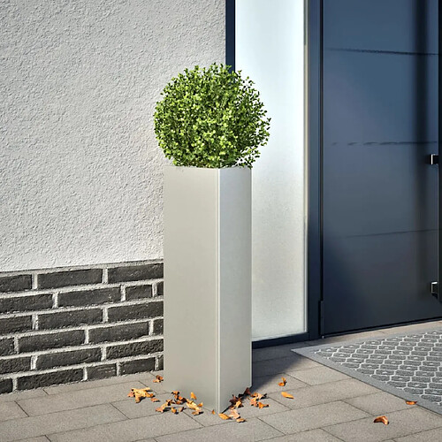 vidaXL Jardinières 2 pcs triangulaire 30x26x75 cm