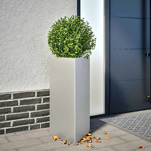 vidaXL Jardinière triangulaire en acier - 40x40x75 cm