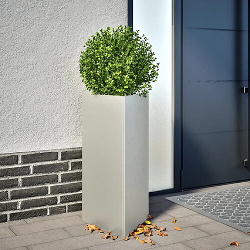 VIDAXL Jardinière triangulaire inox