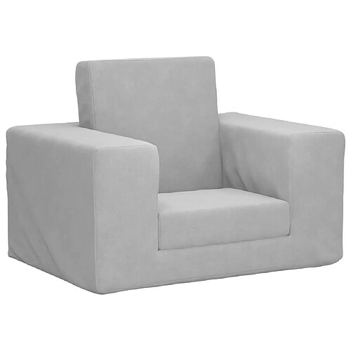 vidaXL Canapé-lit Enfants Gris Clair