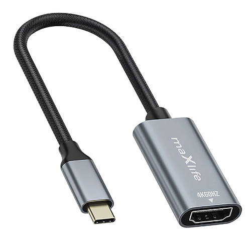 Maxlife Adaptateur Vidéo USB-C/HDMI - Gris
