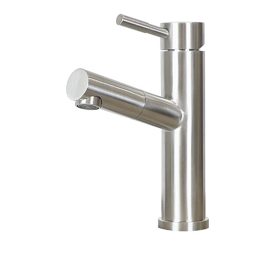 ZMH Robinetterie de lavabo Salle de bains Robinetterie noire Mitigeur de douche extractible Robinetterie de cuisine