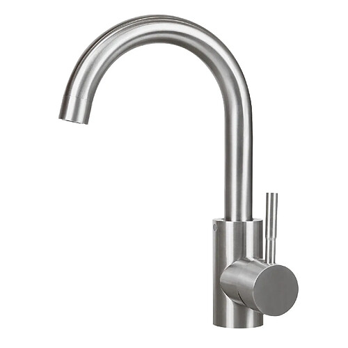ZMH Mitigeur de lavabo Lavabo Mitigeur pivotant haute pression en acier inoxydable