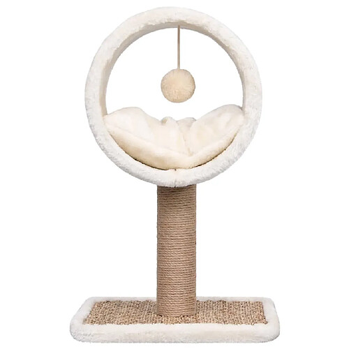 Helloshop26 Arbre à chat et tunnel 56 cm - Beige