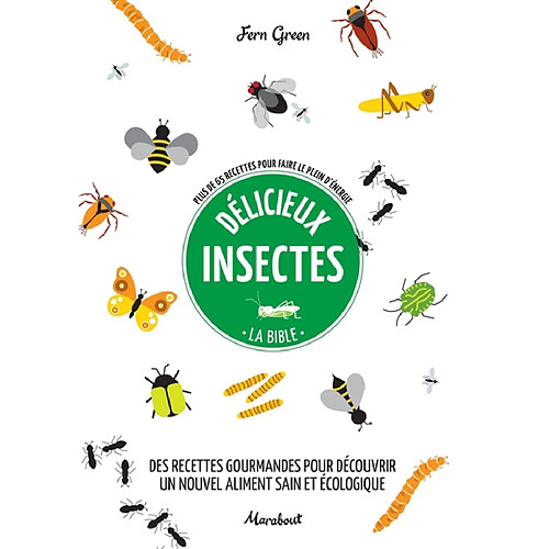 Délicieux insectes : la bible : plus de 65 recettes pour faire le plein d'énergie · Occasion