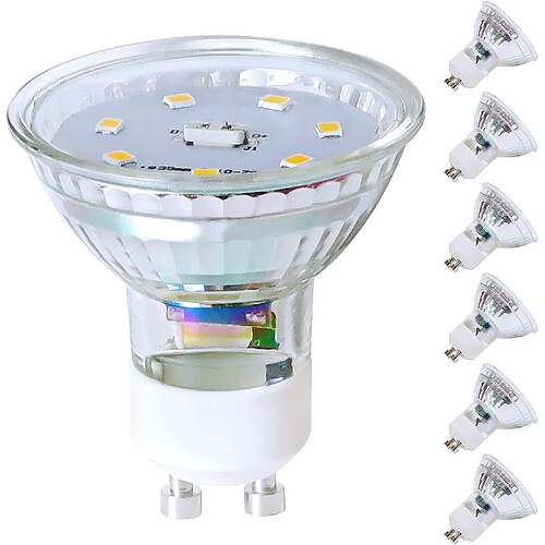 Zmh Spot LED GU10 en céramique - Blanc