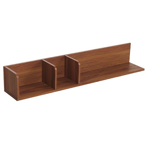 Decoshop26 Étagère murale en manguier - Noyer