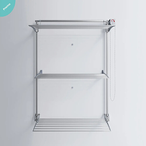 Foxydry Tower 100 Séchoir mural pliable - Gris