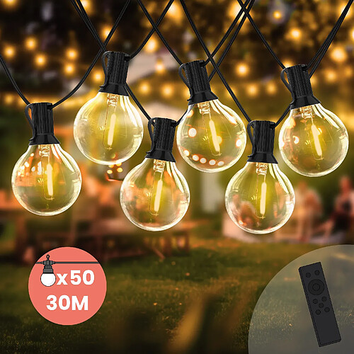 SkyLantern Guirlande guinguette LED 30M Blanche