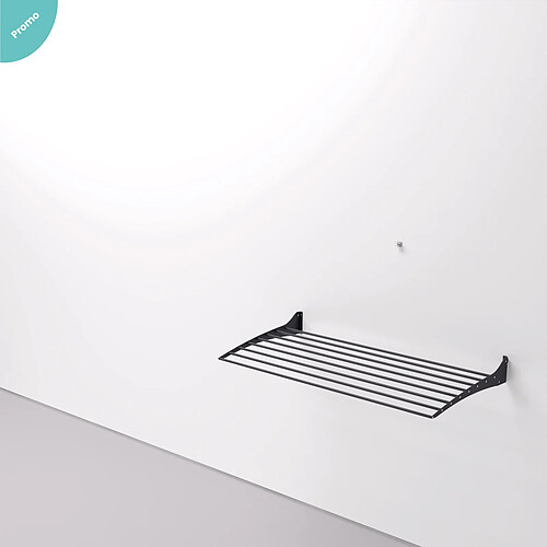 Foxydry Séchoir mural Fold 80 - Noir