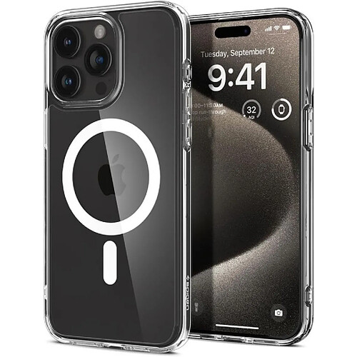 Spigen Coque iPhone 15 Pro Ultra Hybrid Blanc