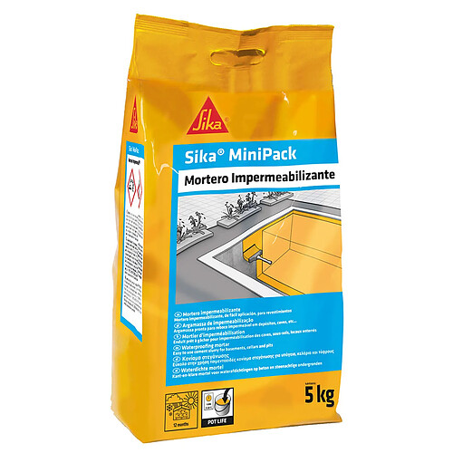 Sika Mortier de construction imperméable - Gris