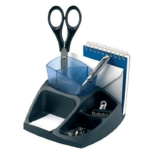 Helit Organiseur de bureau Compact Office - Noir/Bleu