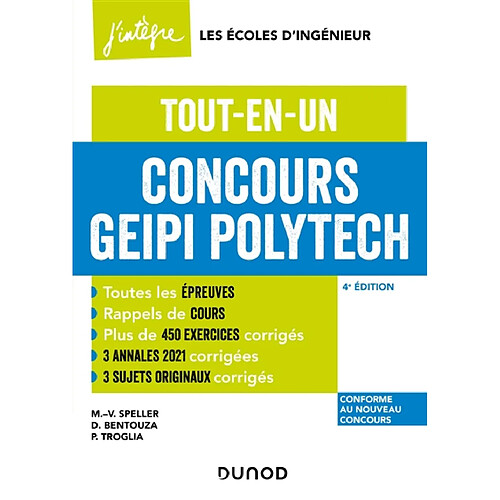 Concours Geipi Polytech : tout-en-un : conforme au nouveau concours