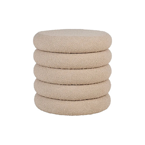 Lisa design Pouf Marely - Beige