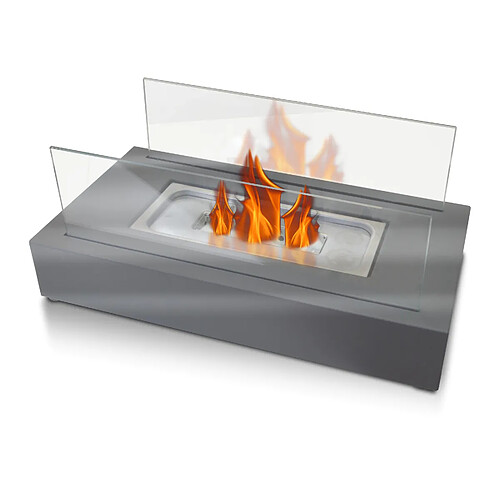 Purline Cheminée éthanol de table deux abat-jours